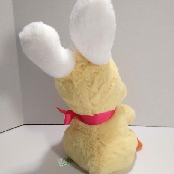 VTG Yellow Rabbit with Egg Sings -The Easter Parade Song -Ears Move & Lights Up - Picture 3 of 7